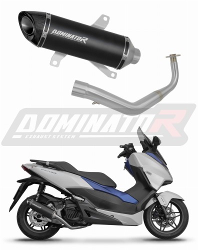 complete exhaust system with muffler DOMINATOR Full System HP8 BLACK fits to Honda NSS 125 FORZA 2017  2020