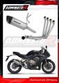 complete exhaust system with muffler DOMINATOR Full System titanium HP6 fits to Honda CB 650 R 2019  2023 2