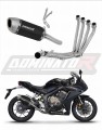 complete exhaust system with muffler DOMINATOR Full System S6 BLACK fits to Honda CB 650 R 2019  2023