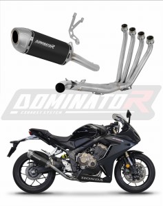 Honda CBR 650 R 2019 - 2023 Full system Kolektor wydech tłumik S6 BLACK + dB killer