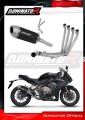 kompletny układ wydechowy z tłumikiem DOMINATOR Full System S6 CZARNY pasujący do motocykla Honda CBR 650 R 2019 - 2023 2
