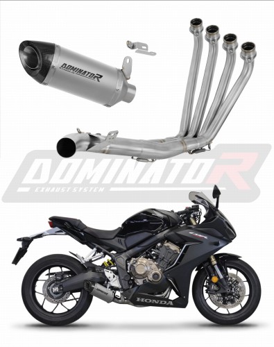 kompletny układ wydechowy z tłumikiem DOMINATOR Full System Tytanowy HP8 pasujący do motocykla Honda CBR 650 R 2019 - 2023