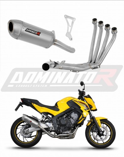 Honda CBR 650 F 2014 - 2018 Collector Manifold Full Exhaust System Muffler Auspuff Sportauspuff Silencer Echappement Silencieux Scarico Scarichi Escape Wydech Tłumik S6 Dominator Exhaust System x