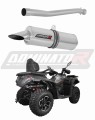 EXHAUST CF MOTO C Force 625 Touring 2024 Muffler Auspuff Sportauspuff Silencer Echappement Silencieux Scarico Scarichi Escape Wydech Tłumik OKRĄGŁY Dominator x