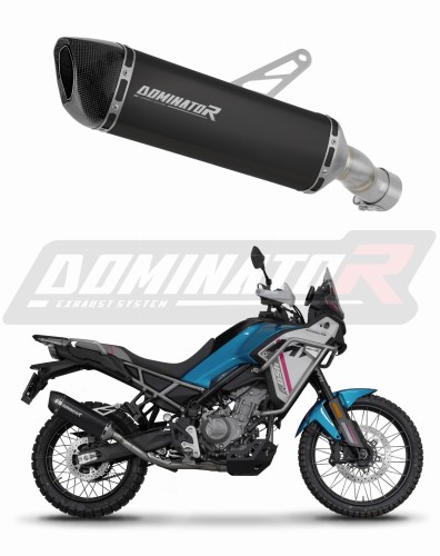 CF MOTO 450 MT 2025 Motorcycle Muffler Auspuff Sportauspuff Silencer Echappement Silencieux Scarico Scarichi Escape Wydech Tłumik HP6 BLACK Dominator Exhaust System x