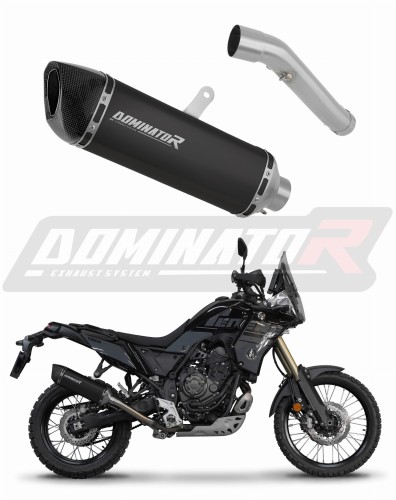 wydech tłumik DOMINATOR HP6 CZARNY pasujący do motocykla Yamaha Tenere 700 2019 - 2020