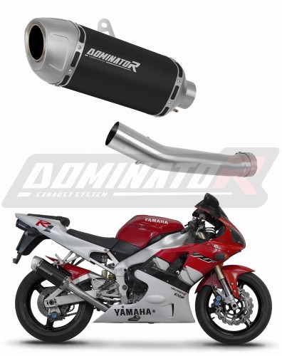 Yamaha YZF R1 1000 RN01 1998 1999 motorcycle Exhaust Muffler Auspuff Sportauspuff Silencer Echappement Silencieux Scarico Scarichi Escape Wydech Tłumik S6 Shorty BLACK Dominator x