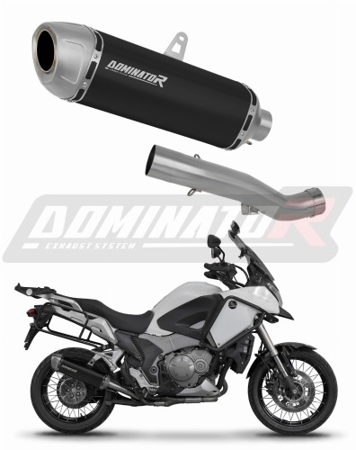 wydech tłumik DOMINATOR S6 CZARNY pasujący do motocykla Honda VFR 1200X Crosstourer 2012 - 2020 6
