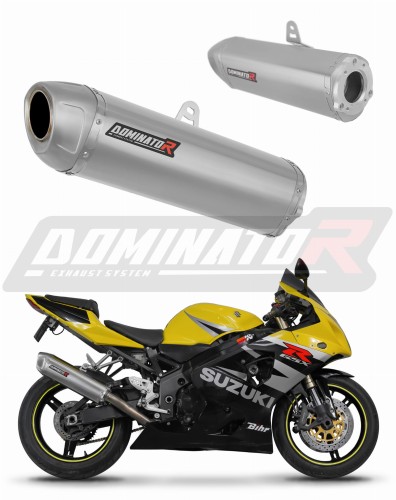 exhaust muffler DOMINATOR S6 fits to Suzuki GSXR 600 K1K5 2001  2005 6