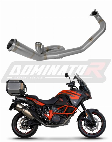 1290 Super Adventure Exhaust Cat Eliminator Catalyst Catalytic Converter Linkpipe Decat Downpipe  Headers Head Pipe Down Pipe Collector Manifold 2017 - 2020 DOMINATOR x