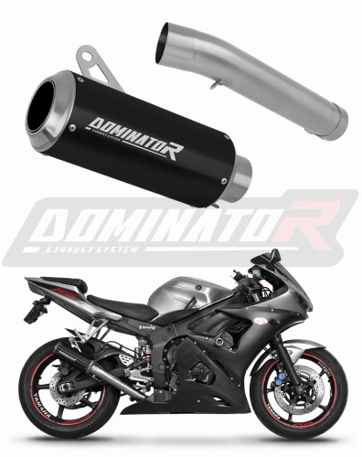 exhaust muffler DOMINATOR GP BLACK fits to Yamaha YZF R6 2003  2005
