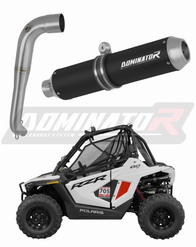 exhaust muffler DOMINATOR MX BLACK fits to Polaris RZR 200 2022  2025