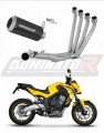 complete exhaust system with muffler DOMINATOR Full System GP BLACK fits to Honda CB 650 F 2014  2018 7