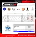 exhaust muffler DOMINATOR HP8 BLACK fits to Kawasaki ZX6R 636 2009  2024 3