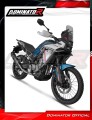 kompletny układ wydechowy z tłumikiem DOMINATOR Full System HP6 CZARNY pasujący do motocykla CF MOTO 450 MT 2024 - 2026 3