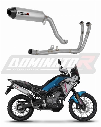 kompletny układ wydechowy z tłumikiem DOMINATOR Full System MX2 pasujący do motocykla CF MOTO 450 MT 2024 - 2026 6