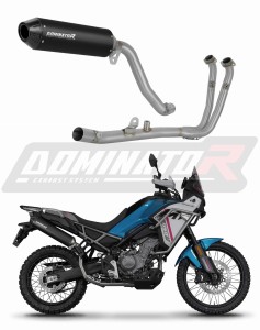 CF MOTO 450 MT 2024 - 2025 (Euro 5+) Full Exhaust System Collector Silencer MX2 BLACK + dB killer
