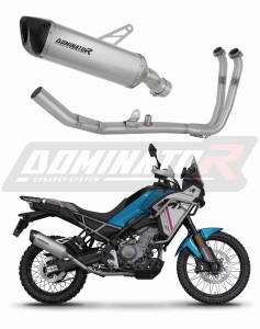 CF MOTO 450 MT 2024 - 2026 (Euro 5+) Full Exhaust System Collector Silencer Titanium HP6 + dB killer