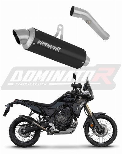 exhaust muffler DOMINATOR GPF BLACK fits to Yamaha Tenere 700 2019  2020 5