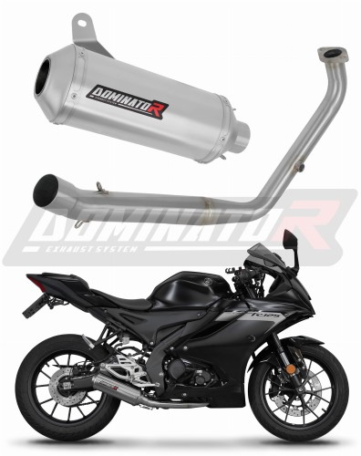 kompletny układ wydechowy z tłumikiem DOMINATOR Full System OV G2 pasujący do motocykla Yamaha YZF R125 2021 - 2024