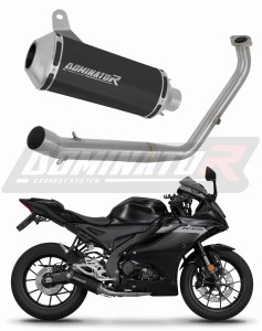 Yamaha YZF R125 2021 - 2024 (Euro 5) Full Exhaust System Collector Silencer OV G2 BLACK + dB killer