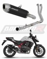 complete exhaust system with muffler DOMINATOR Full System S6 BLACK fits to Honda CB 750 Hornet 2024  2025 5