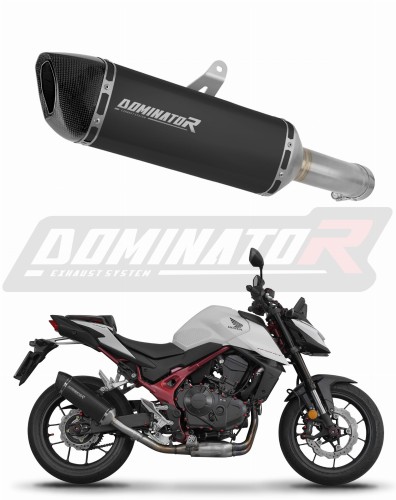 Honda CB 750 Hornet 2023 Exhaust Muffler Auspuff Sportauspuff Silencer Echappement Silencieux Scarico Scarichi Escape Toba de esapament Avgas Ljuddämpare Wydech Tłumik Carbon Tip HP6 Black Noir Nero Negro Svart Schwarz Negru Dominator x