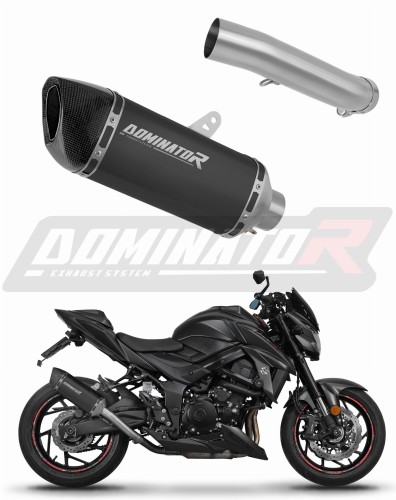 exhaust muffler DOMINATOR HP6 BLACK fits to Suzuki GSXS 750 2017  2020