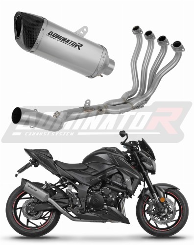 complete exhaust system with muffler DOMINATOR Full System titanium HP6 fits to Suzuki GSXS 750 2017  2020
