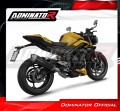 complete exhaust system with muffler DOMINATOR Full System S6 BLACK fits to Triumph Street Triple 765 RS 2024  2025