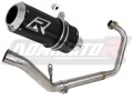 complete exhaust system with muffler DOMINATOR Full System GP BLACK fits to Honda CBR 125 R 2011  2018