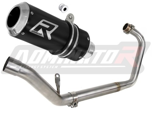 complete exhaust system with muffler DOMINATOR Full System GP BLACK fits to Honda CBR 125 R 2011  2018