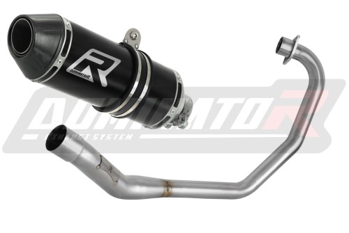 complete exhaust system with muffler DOMINATOR Full System HP3 BLACK fits to Honda CBF 125 2009  2014