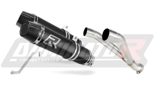 Yamaha MT-03 660 Exhaust Muffler Auspuff Sportauspuff Silencer Echappement Silencieux Scarico Scarichi Escape Toba de esapament Avgas Ljuddämpare Wydech Tłumik Carbon Tip HP3 Black Noir Nero Negro Svart Schwarz Negru Dominator x