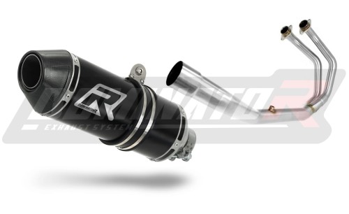 Yamaha MT-03 2017 2020 Exhaust Muffler Auspuff Sportauspuff Silencer Echappement Silencieux Scarico Scarichi Escape Toba de esapament Avgas Ljuddämpare Wydech Tłumik Carbon Tip HP3 Black Noir Nero Negro Svart Schwarz Negru Dominator x