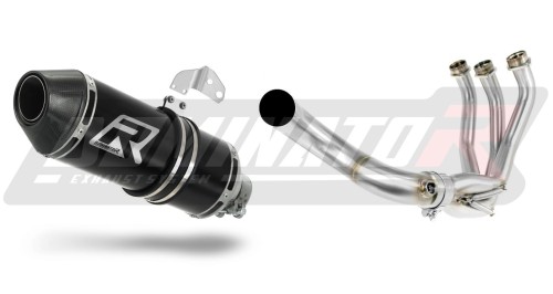 complete exhaust system with muffler DOMINATOR Full System HP3 BLACK fits to Yamaha XSR 900 2016  2021