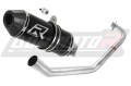 kompletny układ wydechowy z tłumikiem DOMINATOR Full System HP3 CZARNY pasujący do motocykla Yamaha MT 125 2014 - 2019
