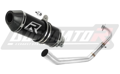 Yamaha YZF R125 2008 2013 Exhaust Muffler Auspuff Sportauspuff Silencer Echappement Silencieux Scarico Scarichi Escape Toba de esapament Avgas Ljuddämpare Wydech Tłumik Carbon Tip HP3 Black Noir Nero Negro Svart Schwarz Negru Dominator x