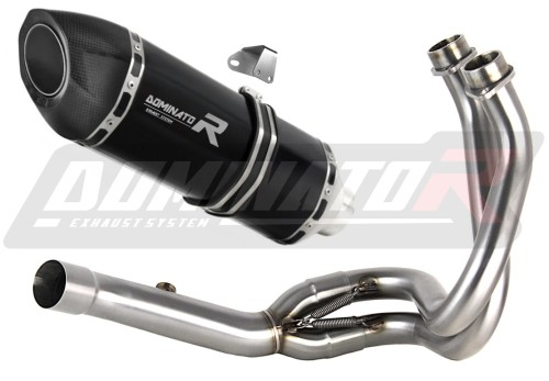 kompletny układ wydechowy z tłumikiem DOMINATOR Full System HP5 CZARNY pasujący do motocykla Kawasaki ER 6 N / F 2012 - 2016
