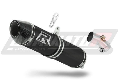 wydech tłumik DOMINATOR HP2 CZARNY pasujący do motocykla Kawasaki ER - 6 N / F 650 2009 - 2011