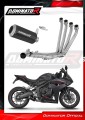 complete exhaust system with muffler DOMINATOR Full System GP BLACK fits to Honda CBR 650 R / EClutch 2024  2025 5
