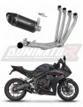 Honda CBR 650 R / E-Clutch 2024 - 2025 Collector Manifold Full Exhaust System Muffler Auspuff Sportauspuff Silencer Echappement Silencieux Scarico Scarichi Escape Wydech Tłumik HP8 BLACK Dominator Exhaust System