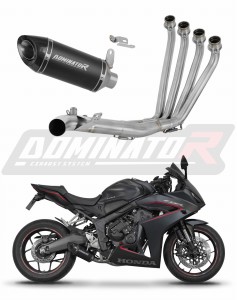 Honda CBR 650 R / E-Clutch 2024 - 2025 Full Exhaust System Collector Silencer HP8 BLACK + dB killer
