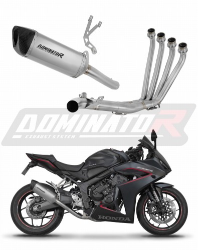 Honda CBR 650 R / E-Clutch 2024 - 2025 Collector Manifold Full Exhaust System Muffler Auspuff Sportauspuff Silencer Echappement Silencieux Scarico Scarichi Escape Wydech Tłumik Titanium HP6 Dominator Exhaust System