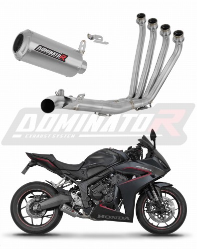 Honda CB 650 R / E-Clutch 2024 - 2025 Collector Manifold Full Exhaust System Muffler Auspuff Sportauspuff Silencer Echappement Silencieux Scarico Scarichi Escape Wydech Tłumik GP Dominator Exhaust System