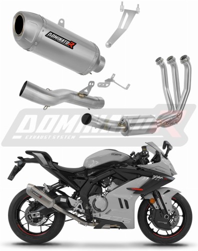 CF MOTO 675 SR R 2024 2025 Full System Motorcycle Muffler Auspuff Sportauspuff Silencer Echappement Silencieux Scarico Scarichi Escape Wydech Tłumik S6 Dominator Exhaust System x