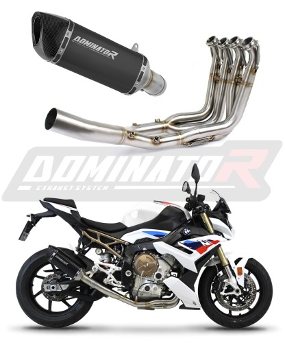 kompletny układ wydechowy z tłumikiem DOMINATOR Full System HP6 CZARNY pasujący do motocykla BMW S1000R 2021 - 2026