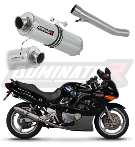 wydech tłumik DOMINATOR Homologowany Okrągły pasujący do motocykla Suzuki GSXF 750 1998 - 2006