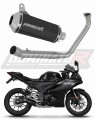 kompletny układ wydechowy z tłumikiem DOMINATOR Full System OV G2 CZARNY pasujący do motocykla Yamaha YZF R125 2019 - 2020