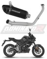 complete exhaust system with muffler DOMINATOR Full System HP8 BLACK fits to Yamaha MT 125 2021  2024